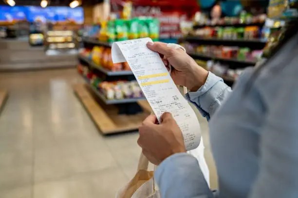 Mixed Receipt UI Example
